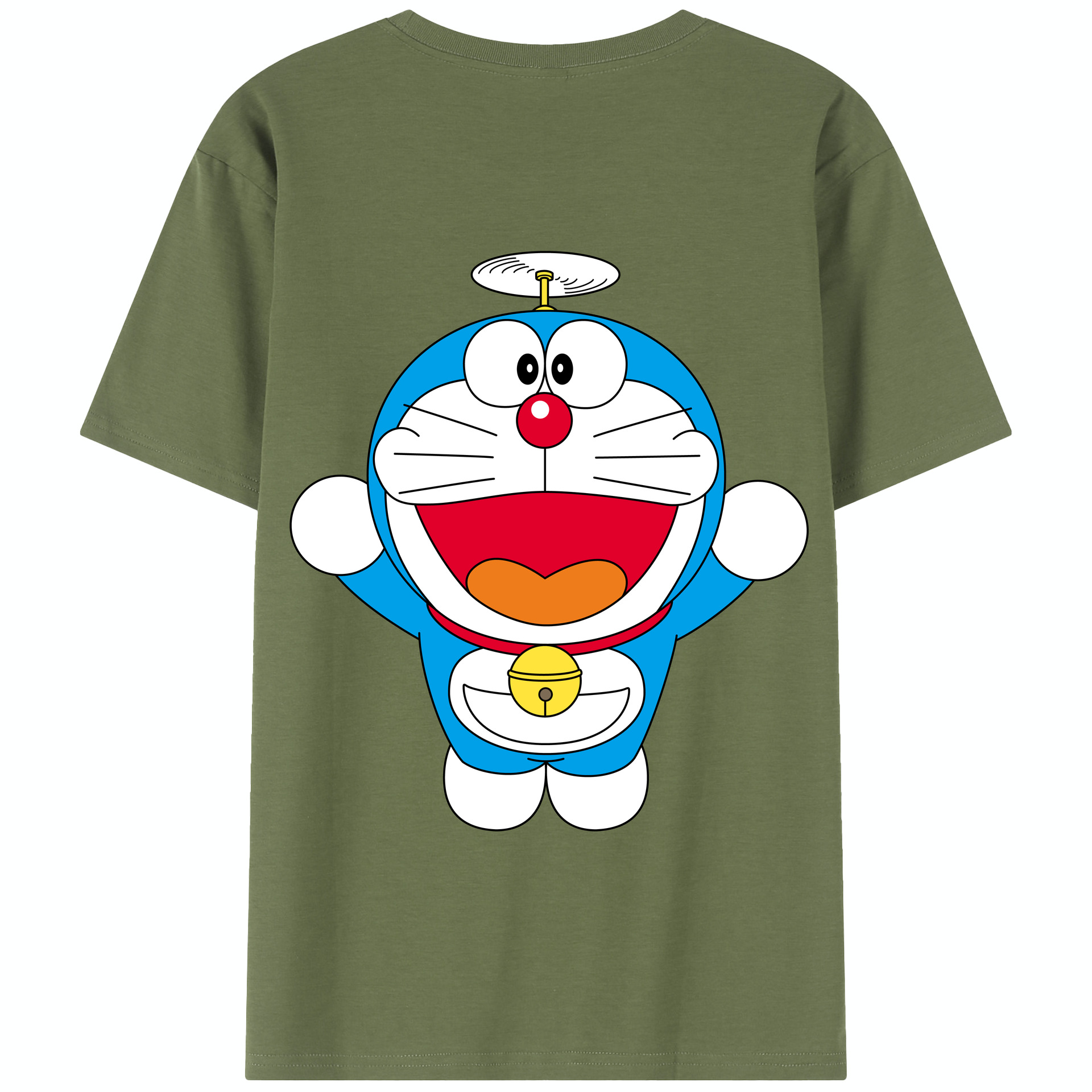 （画像用） ドラえもん Doraemon 綿100％半袖Tシャツ（背面プリント）